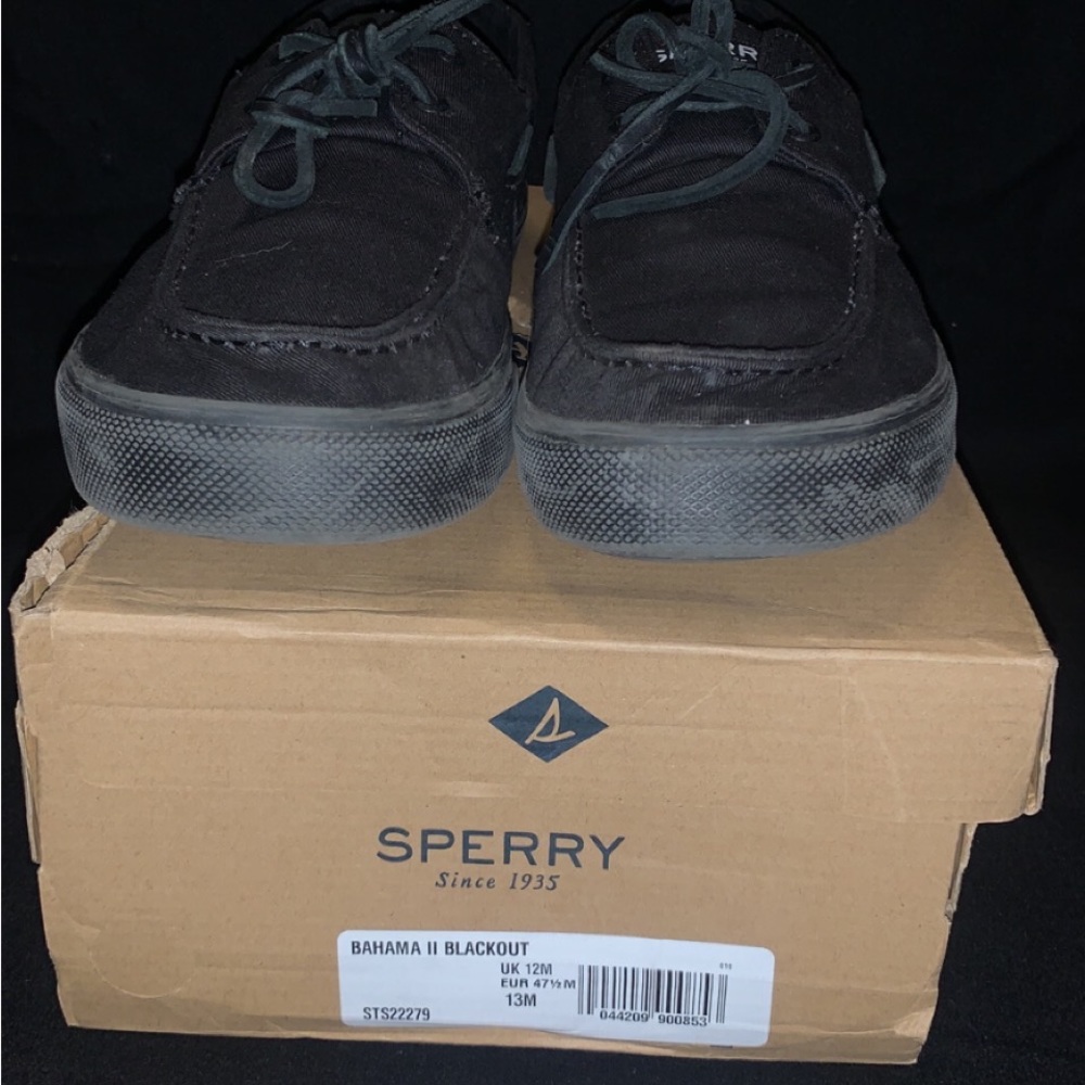 Sperry shoes Bahama blackout